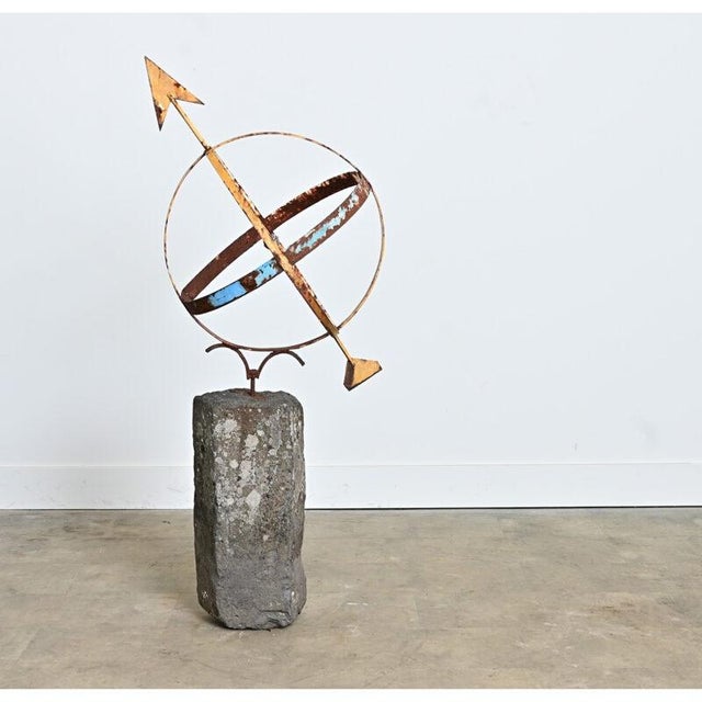 19th Century English 19th Century Garden Armillary Sphere on Column For Sale - Image 5 of 11