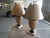 Early 21st Century Kreiss Furniture Neoclassical Leather Clad Bulbous Lamps on Marble Bases - A Pair For Sale - Image 5 of 13