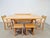 Vintage Danish Dining Room Set in Elm Table, 1960s, Set of 6 For Sale - Image 3 of 18