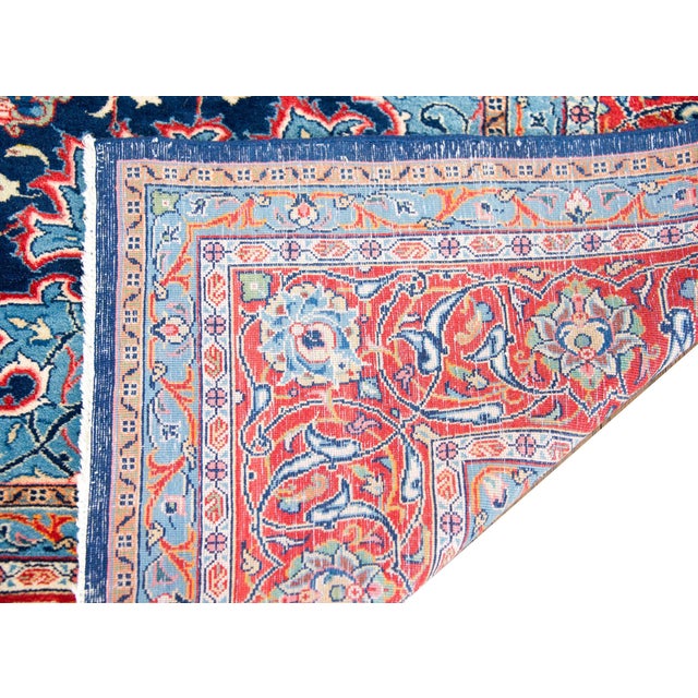 Vintage Persian Sarouk Rug For Sale In Chicago - Image 6 of 16
