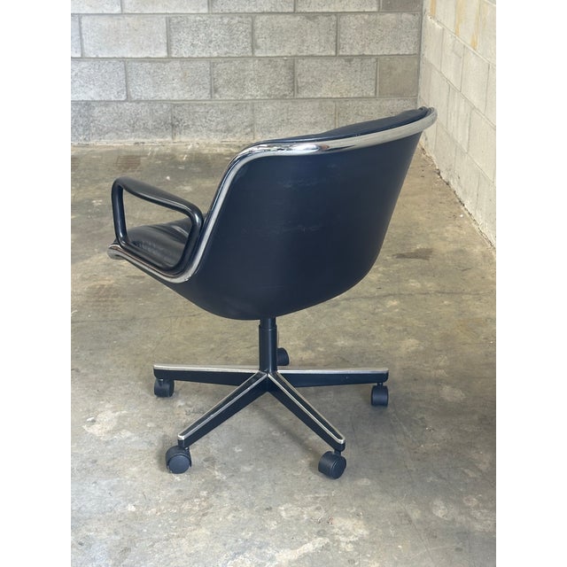 1980s Charles Pollock for Knoll Office Desk Chair For Sale In Philadelphia - Image 6 of 9