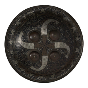 Indo Persian Engraved Dhal Metal Shield