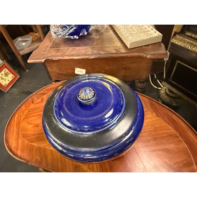 Sèvres Blue Porcelain Trinket Tray, 1920s For Sale - Image 4 of 7