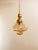 Brass and Amber Glass Lantern For Sale - Image 11 of 16