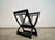 Solid metal wood log holder / magazine rack for sale. It has a cool Arts & Crafts design and aesthetic, and is really...
