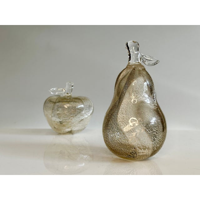Murano Glass Apple and Pear by Seguso Viro, Italy, 1990s, Set of 2 For Sale - Image 10 of 17