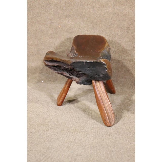 Mid 20th Century Mid 20th Century Rustic Live Edge Table For Sale - Image 5 of 6