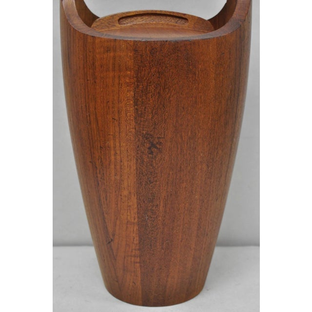 Dansk Vintage Mid Century Danish Modern Staved Teak Jens Quistgaard Ice Bucket Dansk For Sale - Image 4 of 18