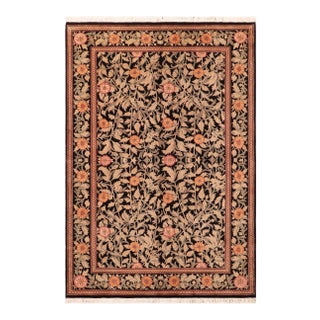 1980s Art Nouveau William Morris Wool Area Rug - 5'11" X 8'11" For Sale