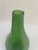Very tall Mexican art glass recycled green vase. Intentionally made to look irregular, and organic in form. No maker's mark.