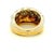 Vintage MDJ Italian Two-Tone Diamond Bombe Ring, Size 6.5 For Sale - Image 4 of 10