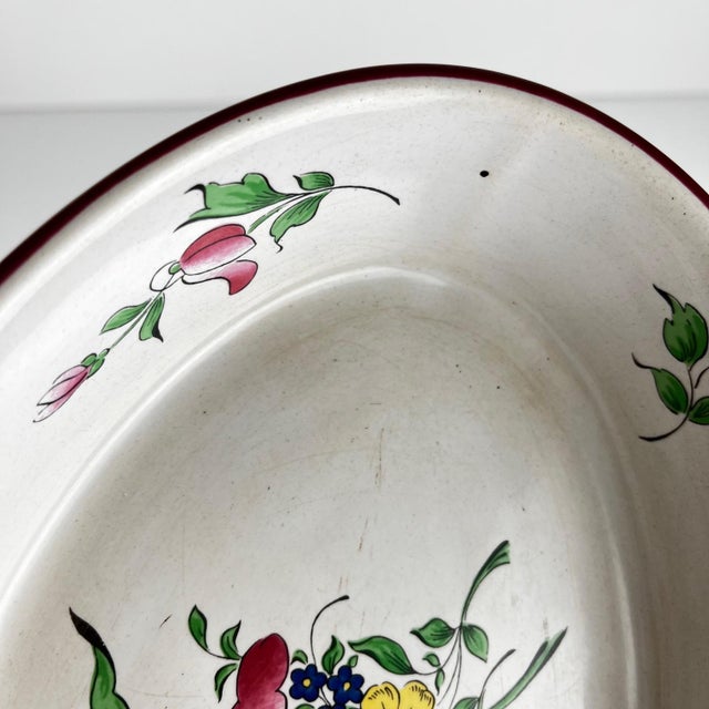 1980s Réverbère Model Dish with Tulip Motif from KG Lunéville, 1980s For Sale - Image 5 of 9