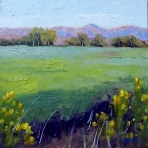 Carson Valley Morning, Contemporary Landscape Oil Painting