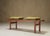 Brown Italian Slatted Bench, 1960s For Sale - Image 8 of 10