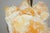 Orange Stone Rock Lamp Table Sculptures in Orange Calcite For Sale - Image 8 of 11
