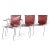 Mid-Century Modern Hiroyuki Toyoda for Icf Mid Century Leather and Chrome Dining Chairs - Set of 6 For Sale - Image 3 of 10