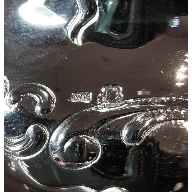 Viennese Art Nouveau Silver Caviar Stand from Würbel & Czokally, 1900s For Sale - Image 16 of 17