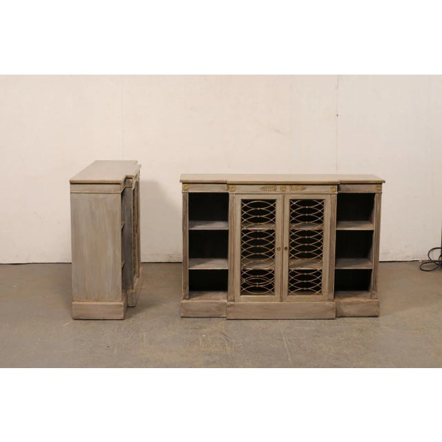 French Neoclassic Bookcase Consoles - a Pair For Sale - Image 12 of 12