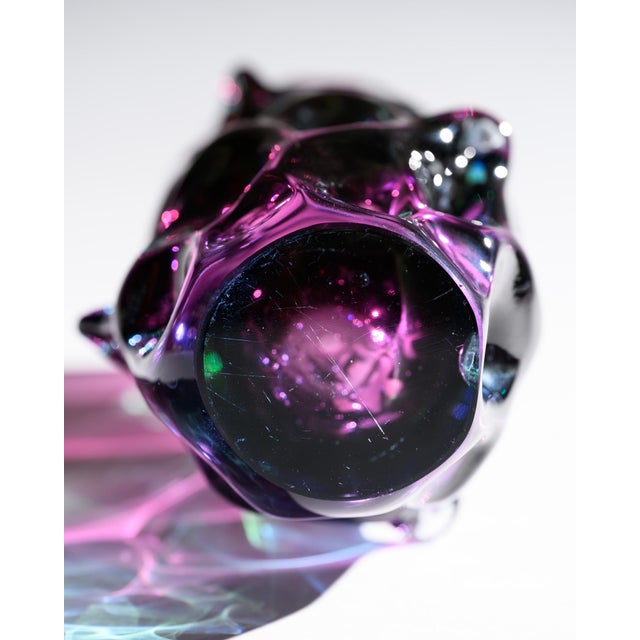 Art Glass Czech Vase by Jan Beranek and Frantisek Vizner from Skrdlovice, 1960s, Set of 2 For Sale - Image 9 of 18