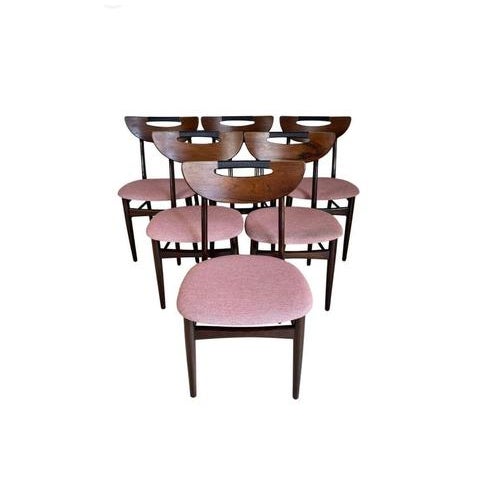 Wood Rosewood Chairs, Denmark, 1960s, Set of 6 For Sale - Image 7 of 9