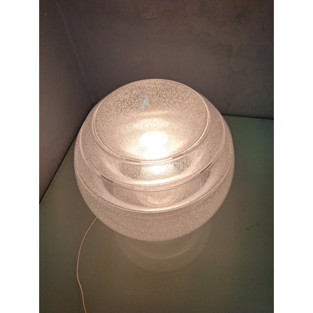Silver Sfera Table Lamp in Murano Glass by Carlo Nason for Mazzega, 1980s For Sale - Image 8 of 18