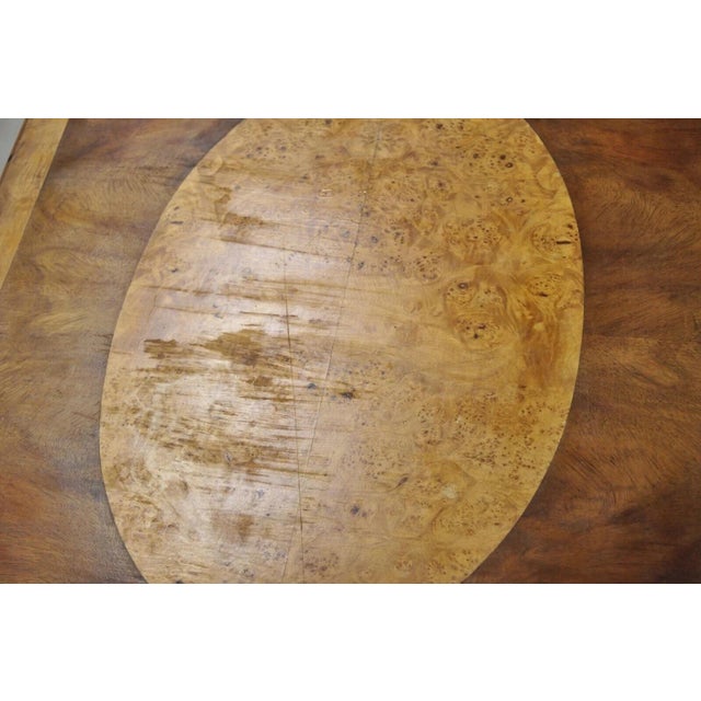 Early 20th Century Vintage French Regency Style Dropleaf Mahogany Bar Cart Serving Table on Wheels For Sale - Image 5 of 12