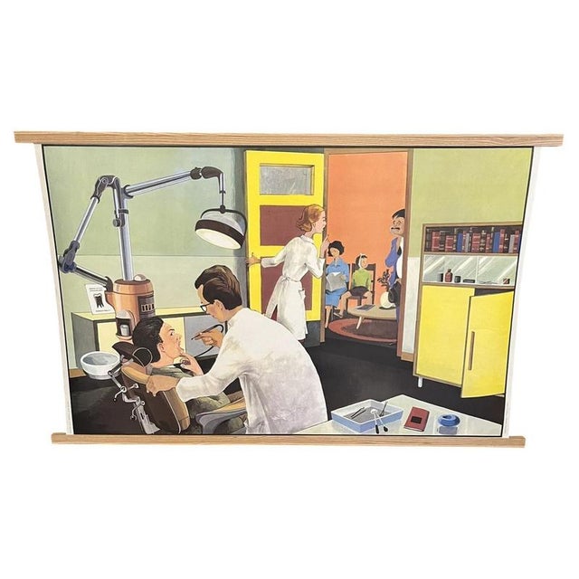 French Double-Sided Educational Dentist School Poster, 1950s For Sale - Image 15 of 15