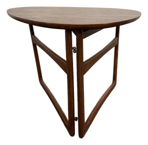 1950s Foldable Teak Side Table by Peter Hvidt and Oral Mølgaard-Nielsen for France and Daverkosen