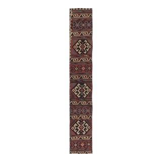 Vintage Persian Kilim, Tribal Runner Rug With Ancient Motifs - Rug & Kilim For Sale