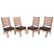Set of Mid-Century Modern Ladder Back Dining Chairs For Sale - Image 11 of 11