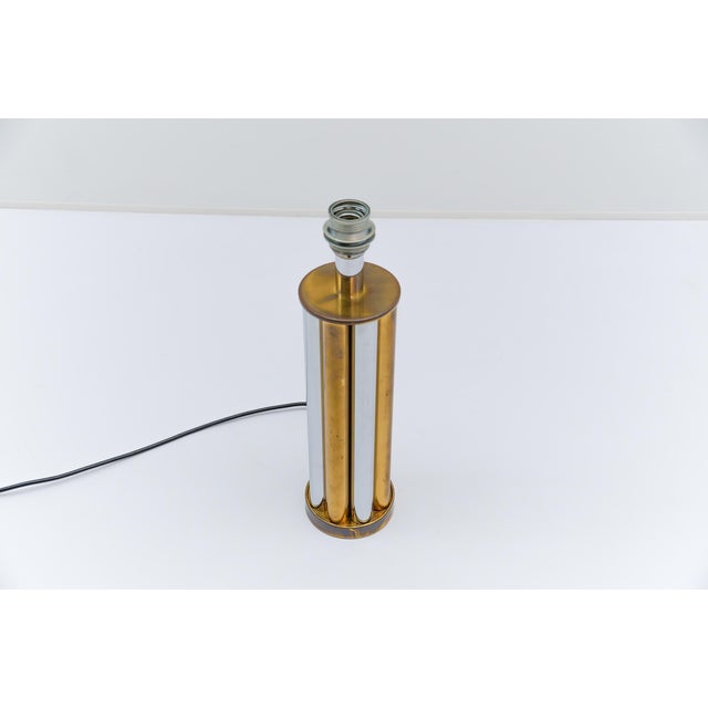 Mid-Century Modern Hollywood Regency Bicolor Table Lamp Base by Leola, Germany, 1970s For Sale - Image 3 of 13