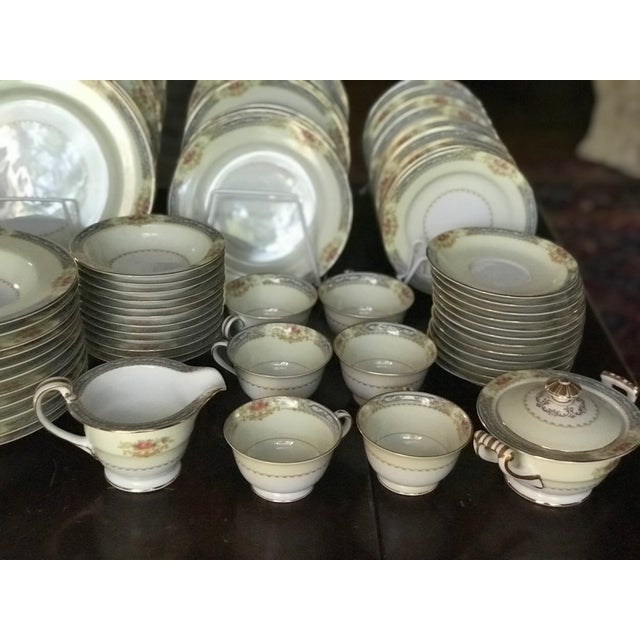 Made in Occupid Japan, Rose China Set for 12 Dinnerware, 83