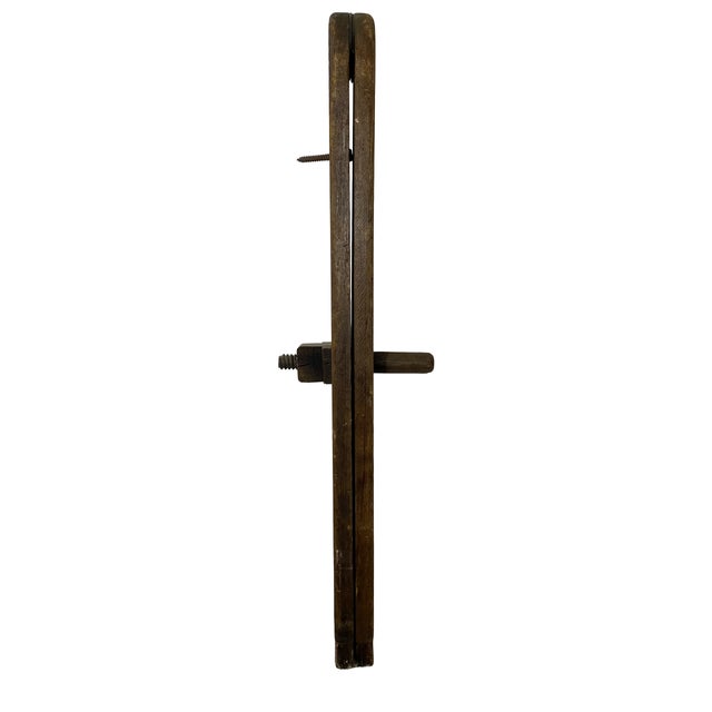 Antique Wooden Carpenter's Bevel Gauge or Angle-Finder Rustic Decor For Sale - Image 17 of 18