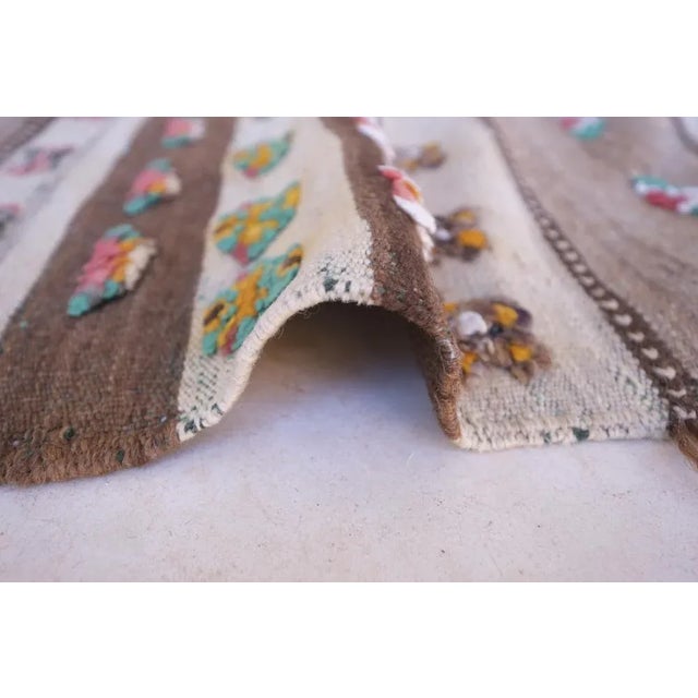 Tribal Authentic Moroccan Vintage Kilim Rug - 12 X 4.3 Ft For Sale - Image 3 of 8