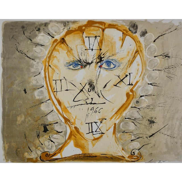 ARTIST: Salvador Dali TITLE: Self-Portrait Sundial MEDIUM: Lithograph SIGNED: Hand Signed EDITION NUMBER: 103/150...