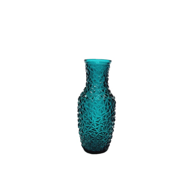 Teal Postmodern Vase from HSG Prądniczanka, Poland, 1970s For Sale - Image 8 of 9