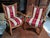 Empire Style Children's Gondola Chairs in Cherrywood with Saber Legs and Curved Front Legs, 1920s, Set of 2 For Sale - Image 4 of 5