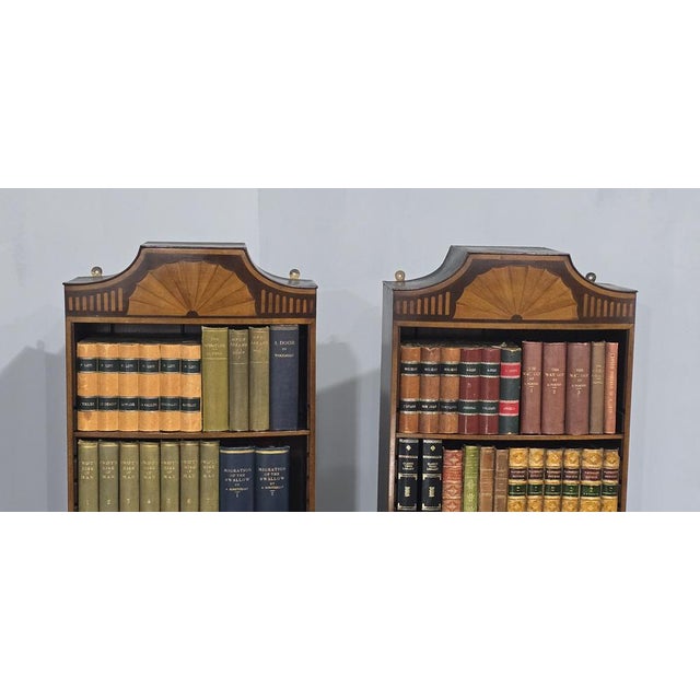 Mahogany Open Adjustable Library Bookcases, Set of 2 For Sale - Image 4 of 18
