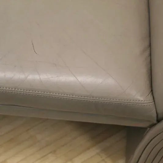 1990 Patrician Furniture Leather 3 Piece Loveseat Set For Sale - Image 9 of 10