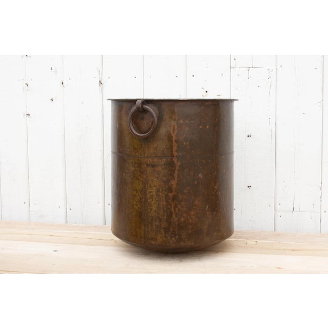 South Indian Hammered Brass Water Vessel For Sale - Image 4 of 9