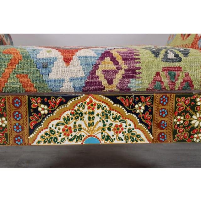 Vintage Chaise Lounge with Kilim Cover, 1990s For Sale - Image 13 of 16