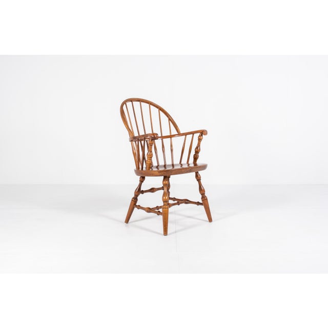 Vintage Windsor Armchair in Solid Wood, 1960s For Sale - Image 14 of 14