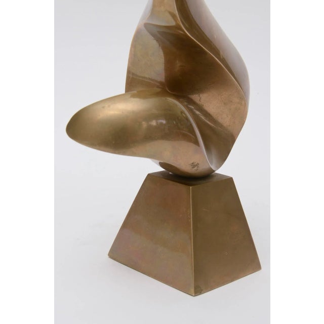 Vintage Signed Antonio Grediaga Kieff Bronze Abstract Sculpture For Sale - Image 9 of 10