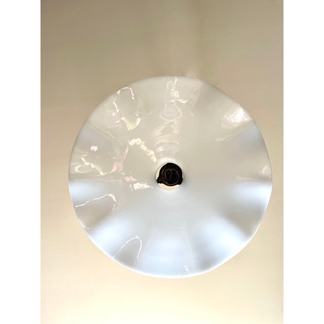 Opaline Corolla Pulley Suspension, 1890s For Sale - Image 3 of 15