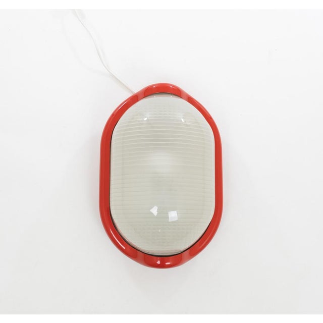 Red Noce Floor Lamp by Achille Castiglioni for Flos, 1970s For Sale - Image 8 of 8