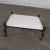 Post-Modern White Laminate & Metal Low Coffee Table or End Table on Casters Style Brian Kane For Sale - Image 4 of 11