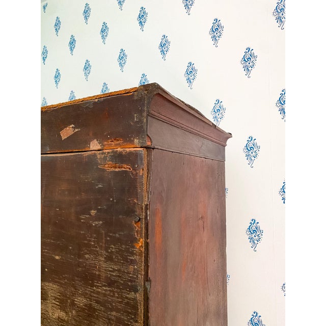 Antique Late 1700s Western Maryland Chippendale Walnut Tall Chest of Drawers For Sale - Image 14 of 15