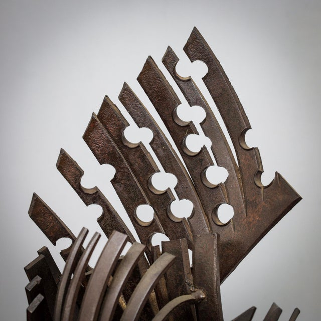 Dutch Artist, Brutalist Abstract Sculpture, 1960s, Iron For Sale - Image 9 of 11
