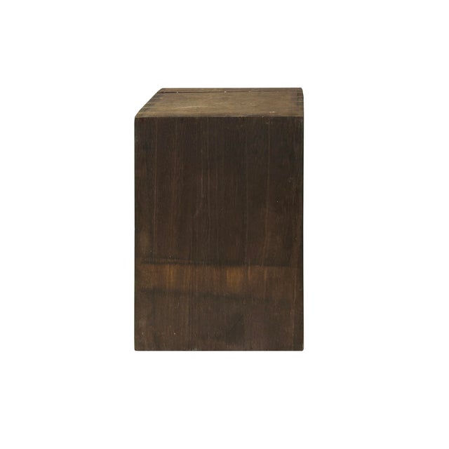 1970s Vintage Marks Rectangular Shape Embroidery Graphic Storage Box For Sale - Image 5 of 7