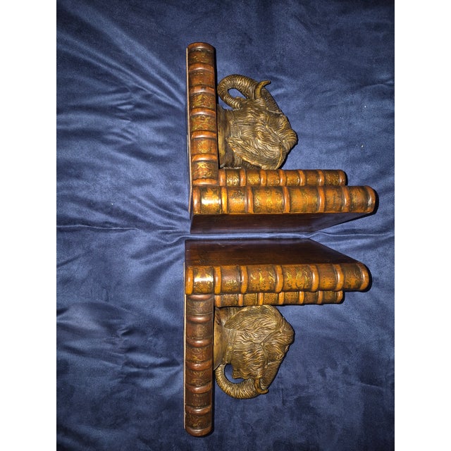 Metal A Theodore Alexander Pair of Vintage-Style Elephant Head Bookends Fd For Sale - Image 7 of 8